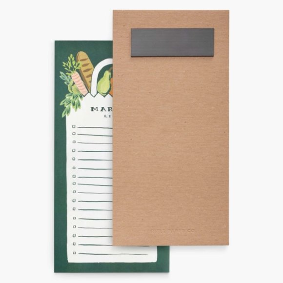 NWT Rifle Paper Co. Market Pad with Magnet, 'Market List' - Picture 2 of 5
